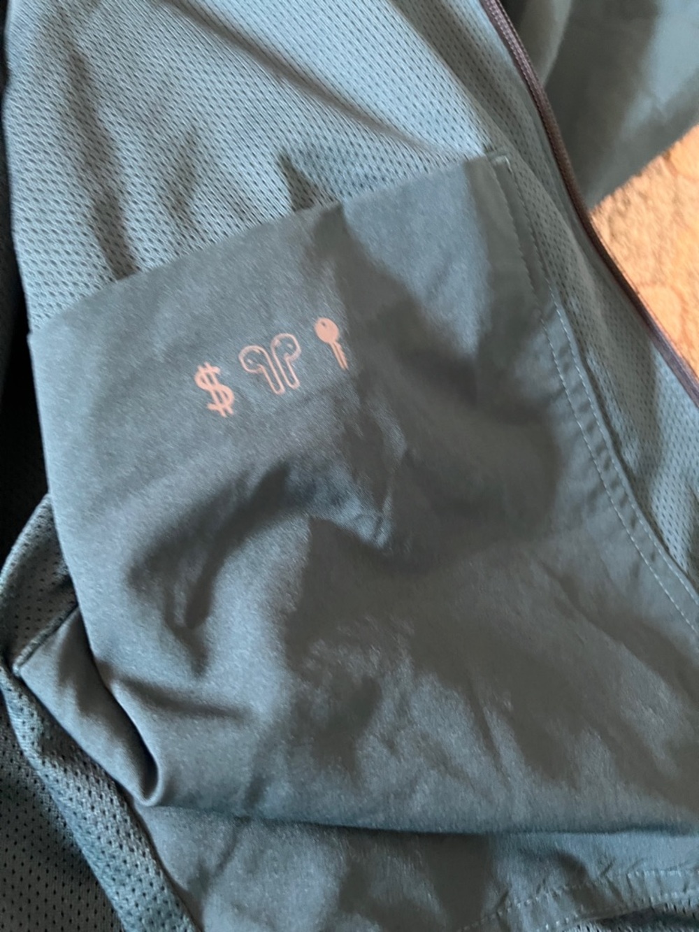 Figs Men's Teal Technical Collection Bomber Jacket - Picture 6 of 9